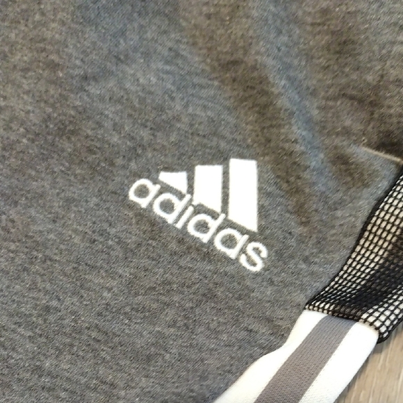 Adidas Gray and White Sweatpants Tapered Fit - Picture 3 of 10
